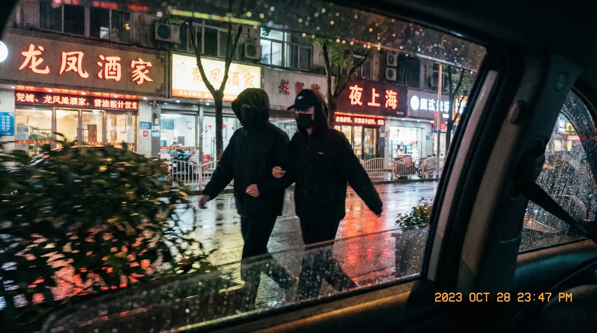 向理来 - 顶流明星深夜密会现场抓拍照片